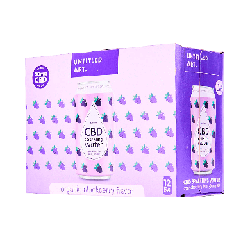 CBD Sparkling Water: Blackberry 12-Pack (Non-Alcoholic)