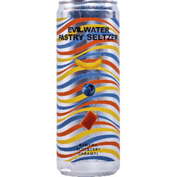 Evil Water Pastry Seltzer – Banana, Blueberry, Caramel