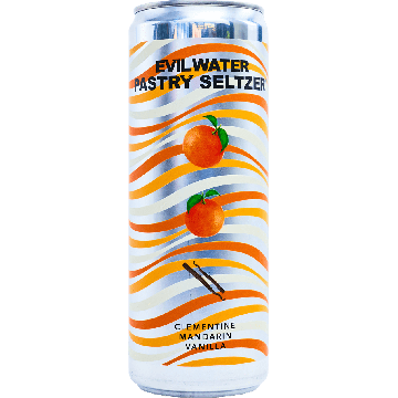 Evil Water Pastry Seltzer- Clementine, Mandarin, Vanilla