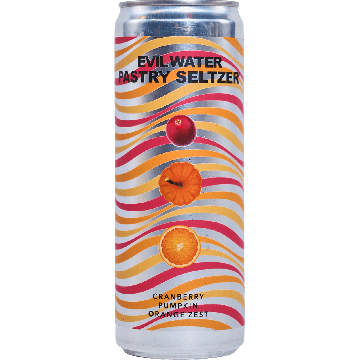 Evil Water Pastry Seltzer – Cranberry, Pumpkin, Orange Zest