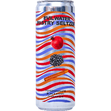 Evil Water Pastry Seltzer- Pomegranate, Blackberry, Cinnamon