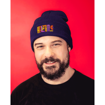 Navy Blue Beanie Hat