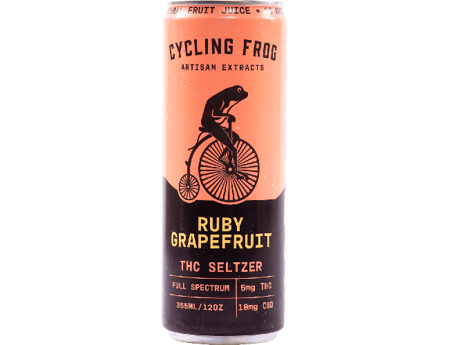 Grapefruit Thc Seltzer - Cycling Frog Artisan Extracts - - Time Beverage | Half Time