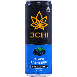 Black Raspberry Delta 9 Seltzer - 3CHI - - Half Time Beverage