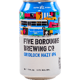 Gridlock Hazy Ipa - Five Boroughs Brewing - Buy Craft Beer Online