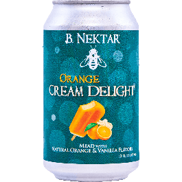 Orange Cream Delight - B. Nektar Meadery - - Half Time Beverage