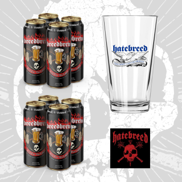 Breedbrew – Live for This Lager *Hatebreed Pint Glass Package*