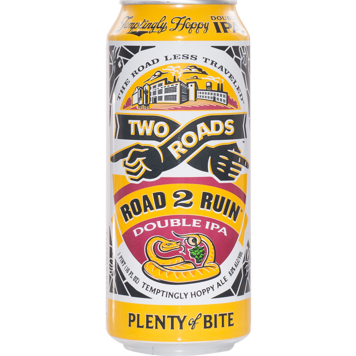 TUNEXX ツーショ 2ショ イヌ インフ Two Roads Road 2 Ruin Dipa 16oz Can - Two Roads Brewing Company