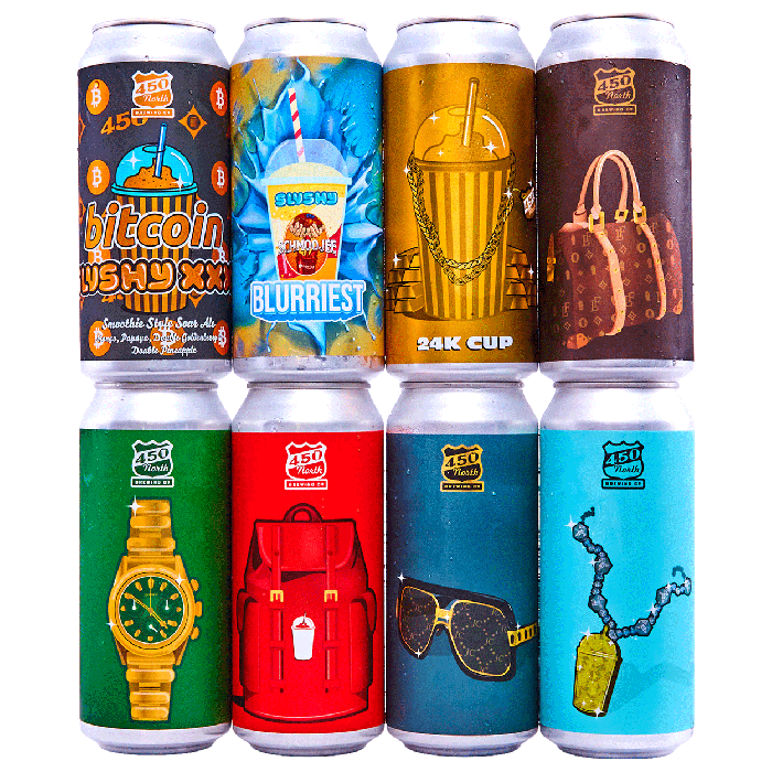 山中柔太朗 I CAN DRINK！ 450 North Brewing Ooze Cup Slushy XXXL Fruited Fruited Sour 4 Pack
