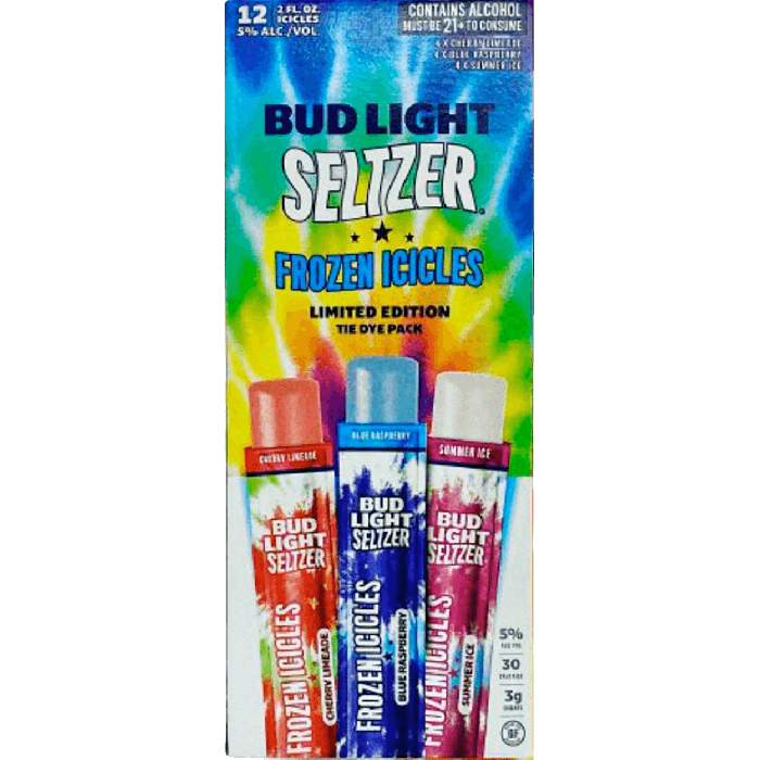 Bud Seltzer Frozen Icicles Limited Edition Tie-Dye Pack - Half