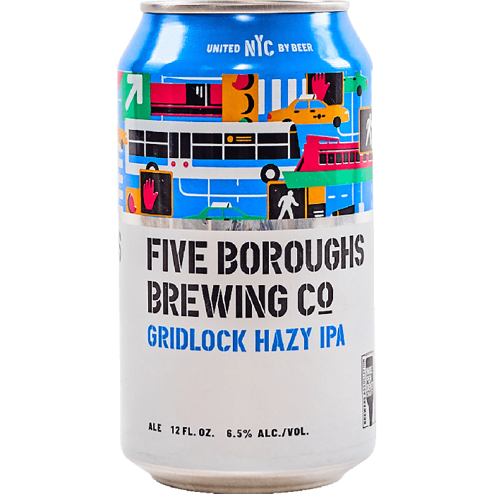 Gridlock Hazy Ipa - Five Boroughs Brewing - Buy Craft Beer Online
