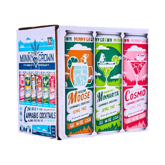 Minny Grown Cocktail Variety Pack 10mg Thc - Minny Grown - - Half